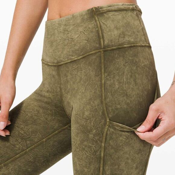 LULULEMON Fast and Free High Rise Legging 25" Ice Dye - Picture 6 of 11